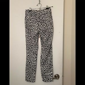 Lou & Grey Leopard Print Cozy Cotton Terry Sweatpants
